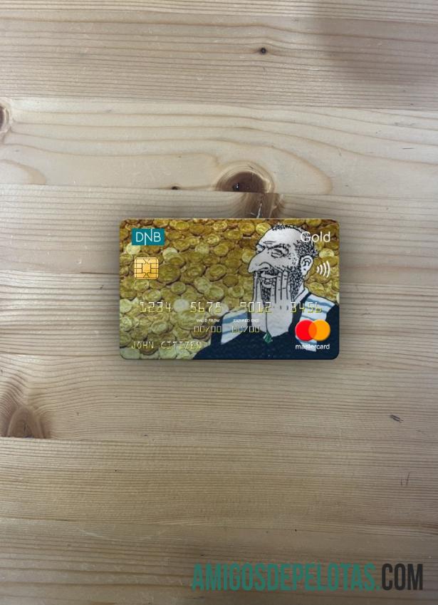 Noruega DNB Bank Mastercard Gold Photolook Front exemplo real